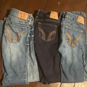 Hollister - SZ 00 - no holes - Skinny jeans lot